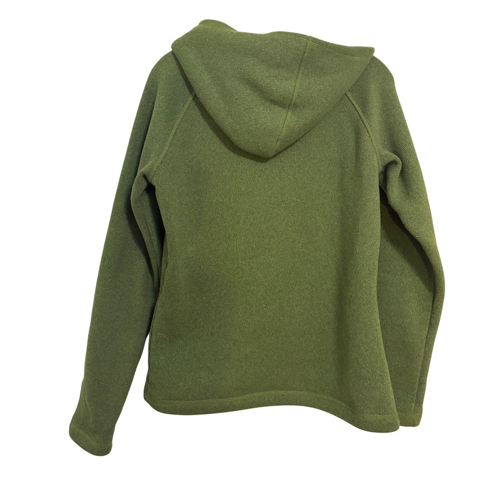 Koppen Olive Green Hooded Fleece Sweatshirt with Sherpa Lining - Picture 2 of 6
